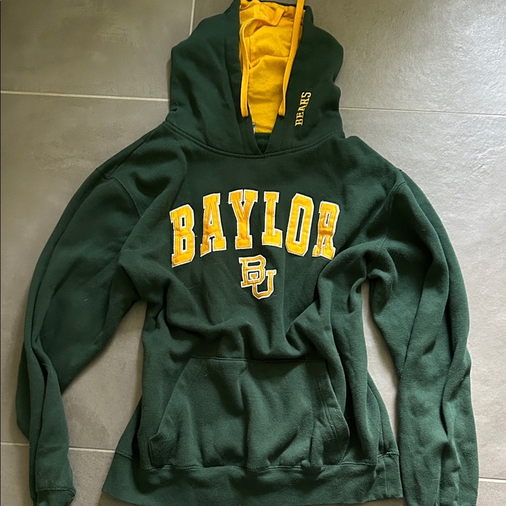 Baylor Bears Green and Yellow Hoodie